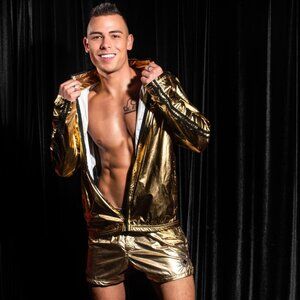 5140 Andrew Christian Golden Boy Track Jacket